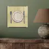 Illustratie - Bord - Bestek - Beige plexiglas 5mm klein -sfeer3