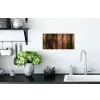 Hout - Rustiek - Donkere Planken Muursticker klein -keuken