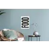 Food - Zwart - Wit - Decoratie Muursticker klein -plant