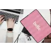Roze - Gestreept - Belle laptophoes neopreen klein -bureau