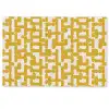 Geel - Beige - Patroon Deurmat klein 898 -zkaufland3d