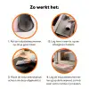 Bloem - Pioenroos - Roze Inductie beschermer vinyl 3mm klein -zzzzzzz-td-werking