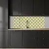 Klassiek - Waaier - Groen keuken achterwand 2 middel 871 -sfeer1