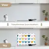 Hartjes - Pastel - Patroon keuken achterwand spatscherm klein -voor_na_NL