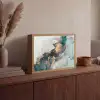Blauw - Marmer - Goud Light Box met batterij (Wandlamp) middel -sfeer2