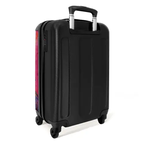 Chimpansee met bril in graffiti stijl NBS - Handbagage koffer - Kinderen Unisex middel -achterkant