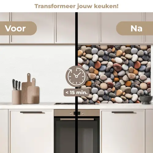 Rust - Zachte - Kleuren - Stenen keuken achterwand 2 middel 871 -voor-na2_NL