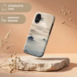 Japans - Landschap - Beige Toughcase MagSafe Apple iPhone 17 klein -USP_RandenV_DE