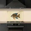Vis - Tropisch - Strepen - Vinnen keuken achterwand spatscherm klein -sfeer1