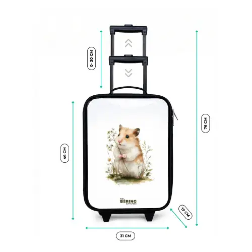 Dier - Natuur - Hamster Kinderkoffer - Zwart klein -productfoto_formaten