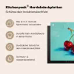 Kersen - Rood - Drie - Geverfd Inductie beschemer met haakjes middel -ky-usp-de