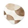 Snijdende cirkels - Overlappende vlakken Wandcirkel Organisch Forex 3mm klein -3d