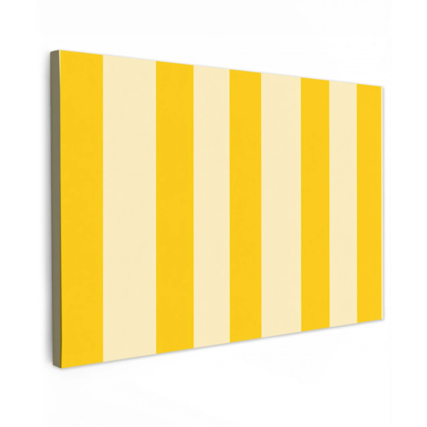 Strepen - Klassiek - Geel canvas 2cm klein 34 -z3d