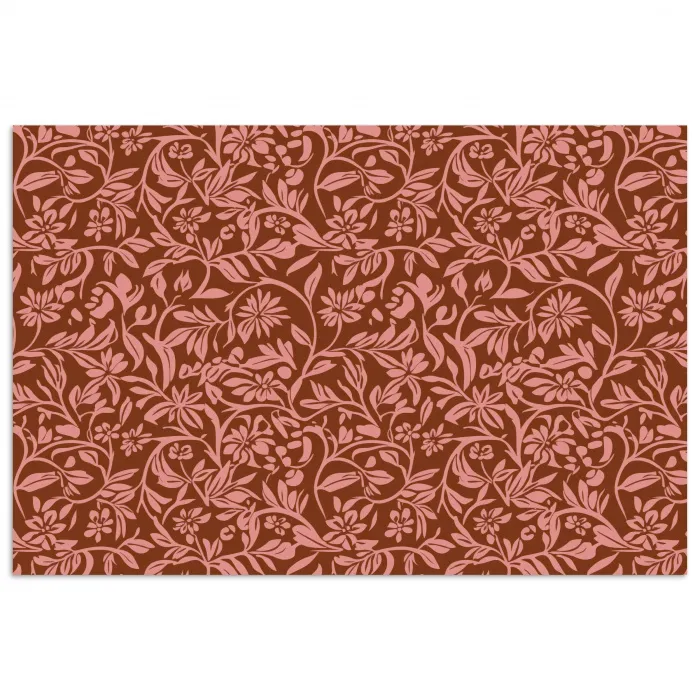 Bloemen - Print - Roze poster papier klein 62 -3d