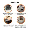 Retro - Modern - Groen Inductie beschermer vinyl 3mm klein 276 -zzzzzzz-td-werking