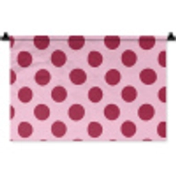 Stippen - Patroon - Bordeaux Wandkleed katoen klein 269 -zz3d
