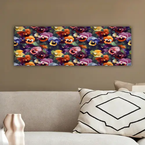 Viooltjes - Kleuren - Bloemblaadjes canvas 2cm klein 828 -sfeer3