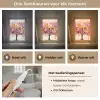 Aquarel - Boom - Kunst - Abstract Light Box met kabel (Tafellamp) klein -USP_lichtkleurNL