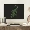 Krokodil - Groen - Tijgerachtig - Strepen PET vilt klein -sfeer1