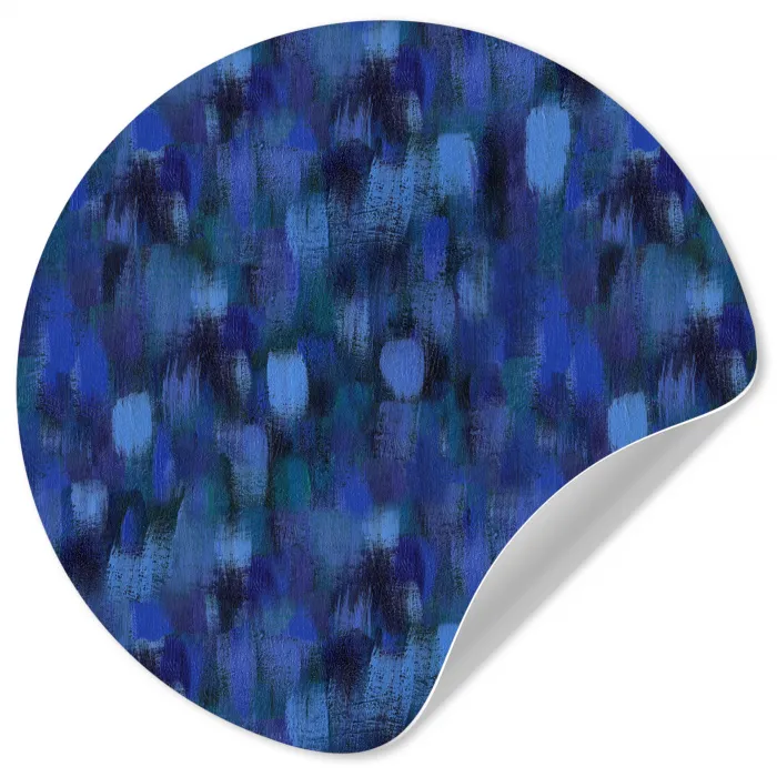 Vloeiend - Verfstrepen - Kleuren Wandcirkel behangsticker klein 186 -3d
