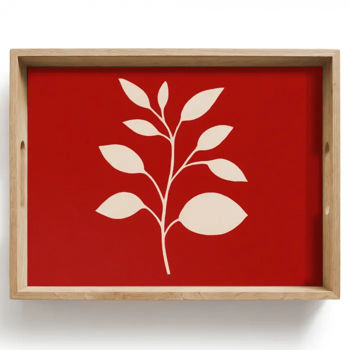 Silhouet - Bladeren - Tak Dienblad Rechthoek middel -z3d_shopping