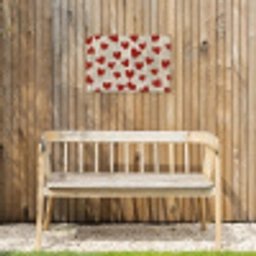 Hartjes - Krant - Loveyou Tuinposter op houten frame 2 cm dik klein -sfeer4