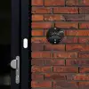 Zwart verftextuur - Sierlijk Naambord Rond klein -sfeer1-rond-XS