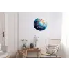 Zee - Vissen - Kleurrijk - Dynamisch Wandcirkel aluminium klein -woonkamer