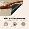 Lepel - Rijst - Hout - Beige Inductie beschermer vinyl 3mm middel -zzsfeer4_SP