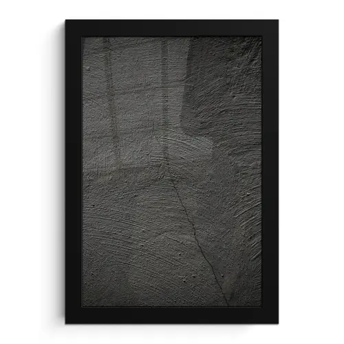 Beton print - Industrieel - Zwart fotolijst zwart zonder passe partout klein -3d