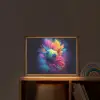 Explosie - Kleurrijk - Voetbal - Abstract Light Box met batterij (Wandlamp kind) middel -sfeer1_kind