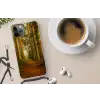 Bos - Natuur - Bomen - Landschap Hoesje iPhone 12 Pro met koord klein -oordop