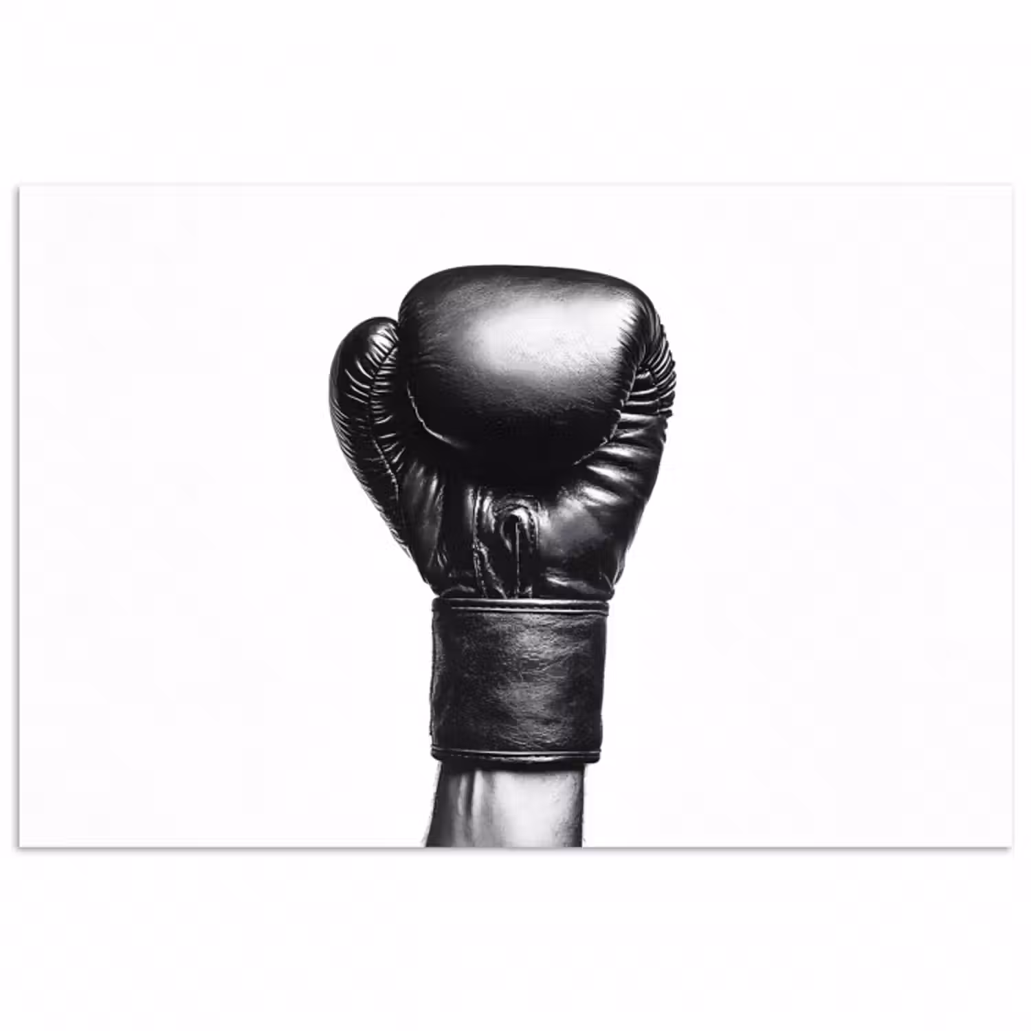 Poster - Boxhandschuh - Schwarz - Hand