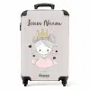 Prinses met knotjes NBS - Handbagage koffer - Kinderen Unisex middel -productfoto_recht