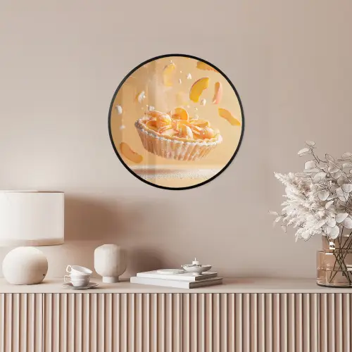 Peach - Eten - Taart - Oranje Fotolijst rond zonder passe partout klein -sfeer3