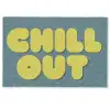 Chill out - Geel - Blauw Deurmat klein -zkaufland3d