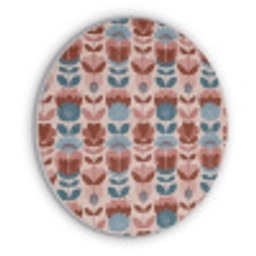 Vintage - Motief - Kleurrijk Akoestische PET Vilt - Rond klein 838 -3d