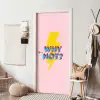 Why not - Bliksem - Roze deurposter klein -sfeer6