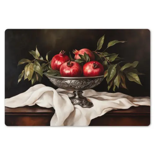 Granaatappels - Klassiek - Vintage Placemat vinyl groot -zzsfeer1_Kitchenyeah-website