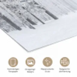 Bos - Sneeuw - Pad - Winter - Stilte poster papier klein -tcloseup_DE