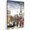 Schilderij - Parijs - Frankrijk - Olieverf canvas 2cm klein -z3d
