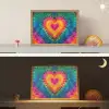 Hart - Tie Dye - Kleurrijk Light Box met batterij (Wandlamp kind) middel -sfeer3_kind