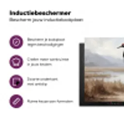 Kraanvogel - Natuur - Realistisch Inductie beschermer vinyl 3mm middel -zzzzzzz-cc-usp