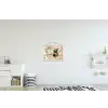 Boek - Illustratie - Tulpen - Koffie textielposter latten blank klein -kinderkamer