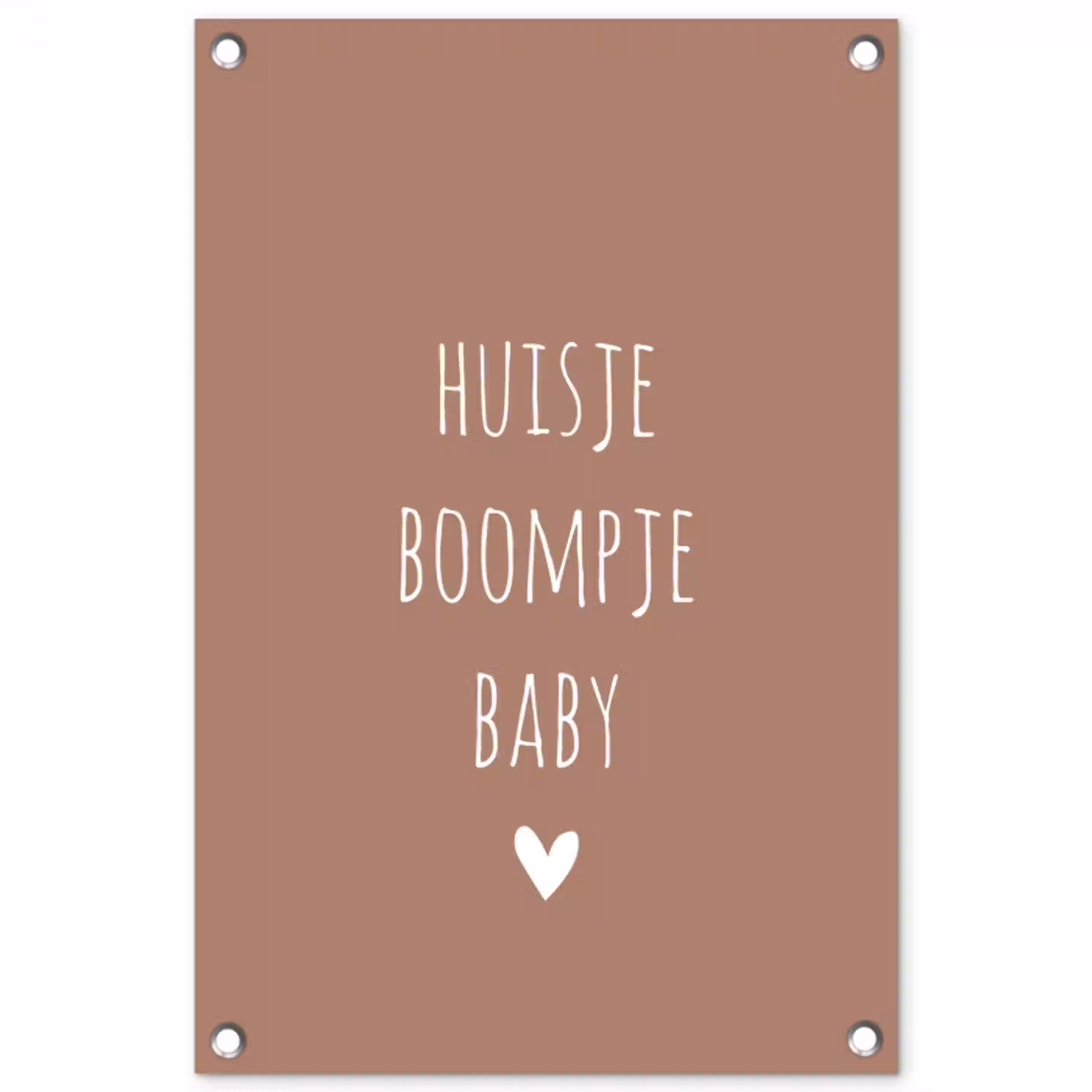 Spreuken - Quotes - Huisje boompje baby tuinposter los doek klein -3d