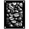 Koffiebonen - Zwart - Vintage tuinposter los doek klein -3d