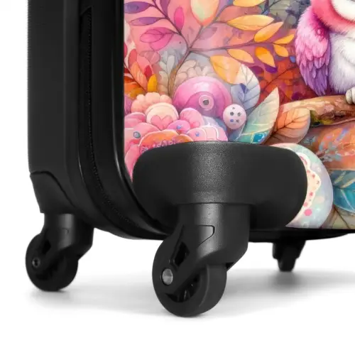 Roze robijn Koffer - NBS - Handbagage middel -wiel