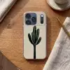 Cactus - Subtiel - Groen Telefoonhoesje iPhone 17 Pro klein -sfeer1