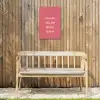 BBQ - Quote - Roze - Zomer Tuinposter op houten frame 2 cm dik klein -sfeer4