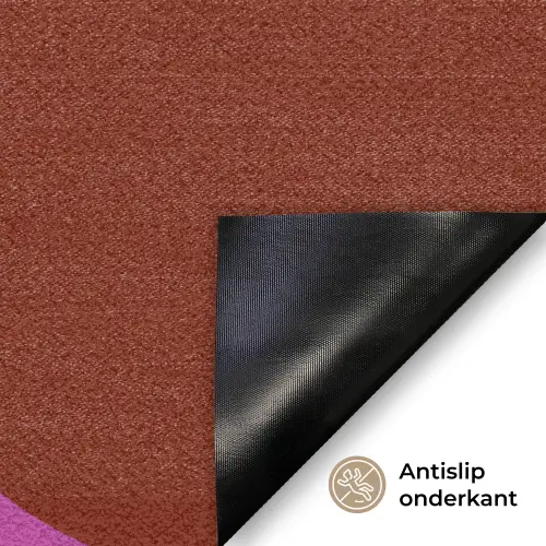 Boom - Paars - Cirkel - Vloeiend Deurmat klein -antislip_NL
